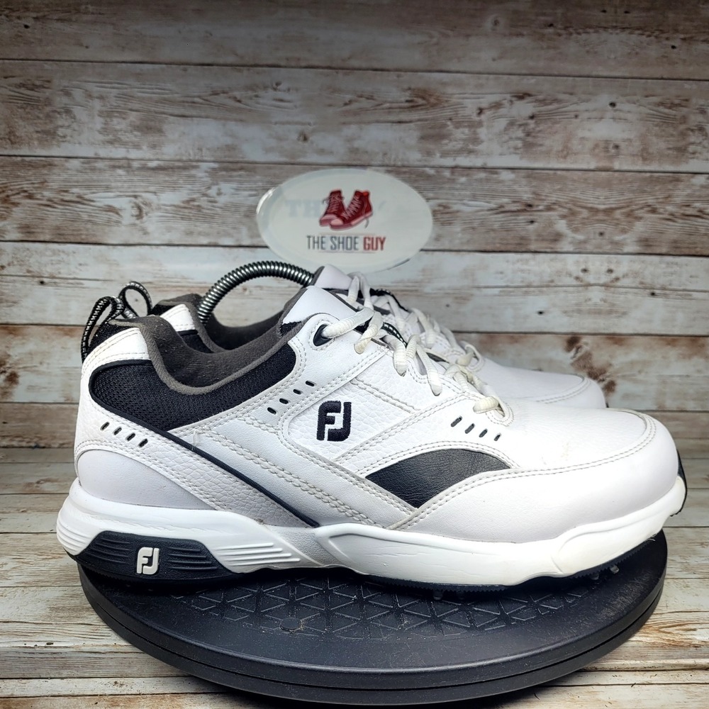 FootJoy Men's Size 8.5M Specialty Golf White Black Athletic Golf Shoes